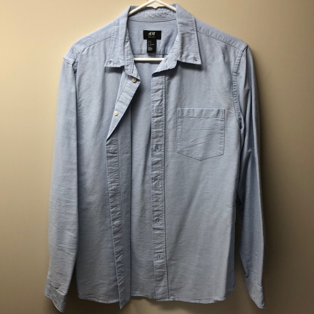 H&M Baby Blue Dress Shirt